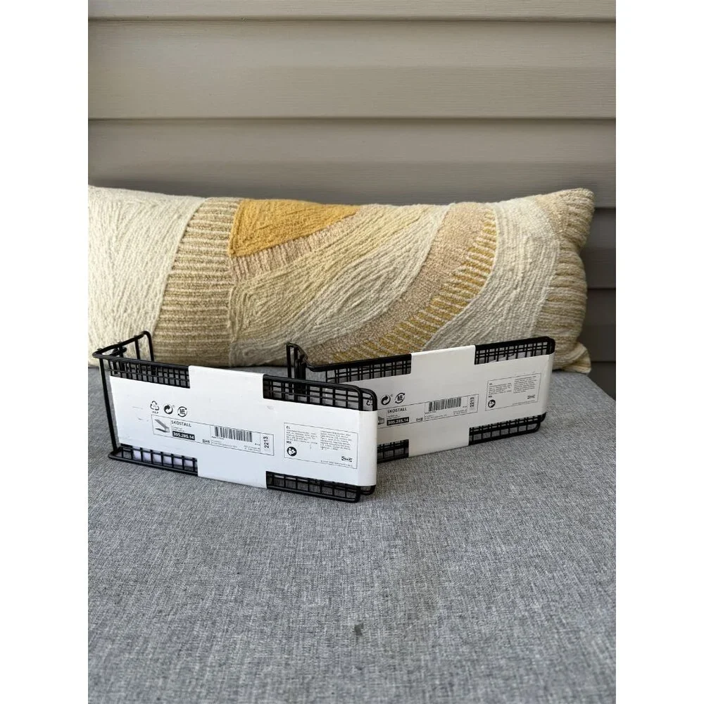 Ikea Shoe Organizer Skostall Black Metal Shoe Storage New Lot of 2